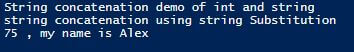 PowerShell Concatenate String Example 2.3