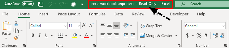 Unprotect Excel Workbook 1-6