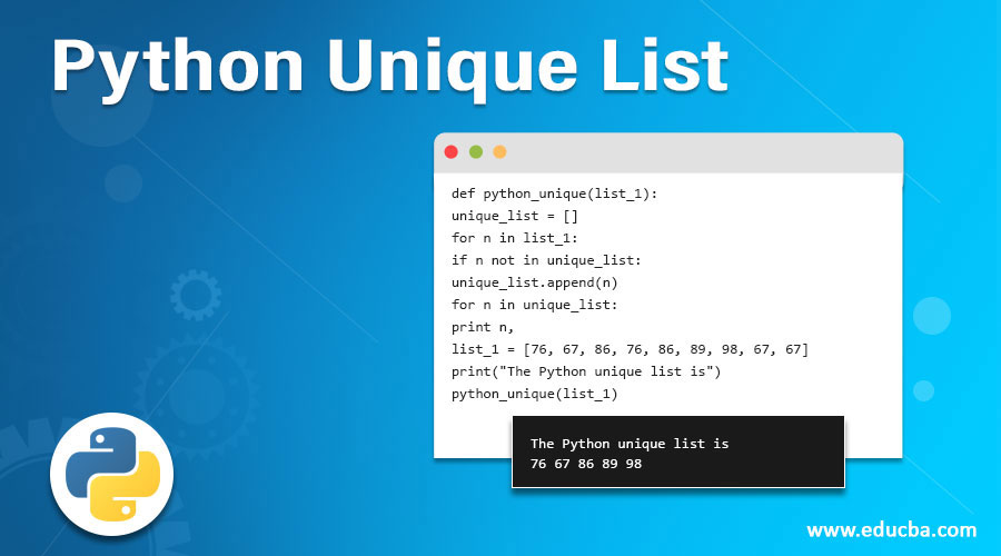 Python Unique List