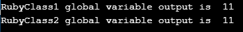 Ruby Variables Example 1