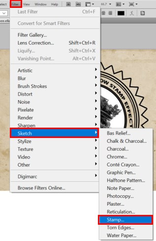 Stamp Effect in Photoshop - 32