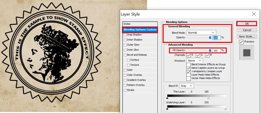 Stamp Effect in Photoshop - 34
