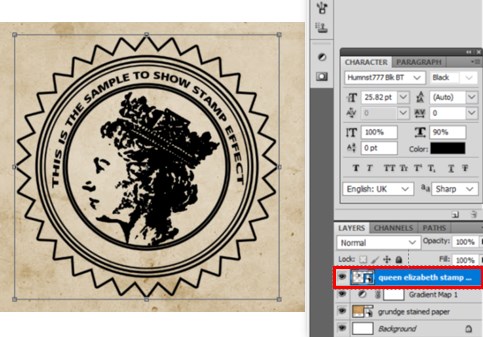Stamp Effect in Photoshop - 36