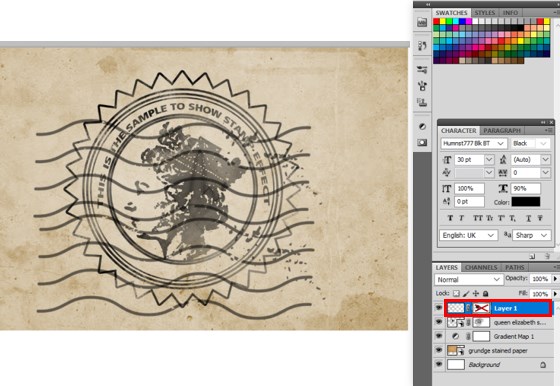 Stamp Effect in Photoshop - 39