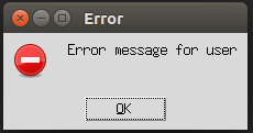 showerror()