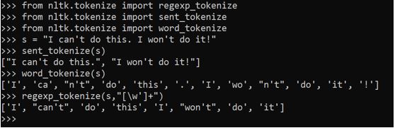 Tokenization in Python5