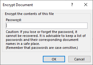 Workbook is Password Protected