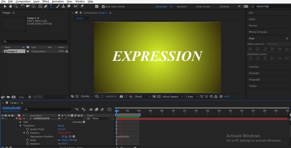 Wiggle Expression in After Effects - 21