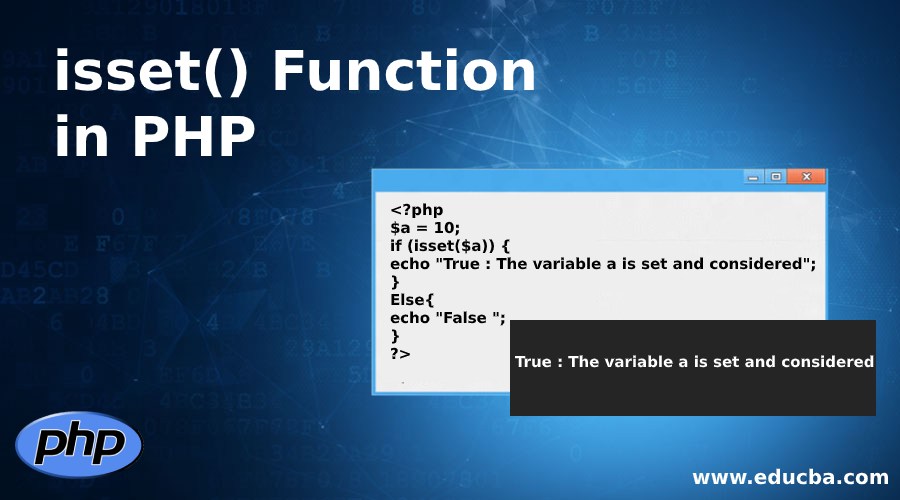 isset() Function in PHP