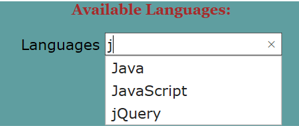 jQuery Autocomplete - 1