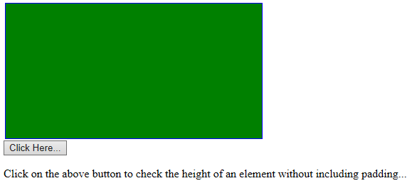 jQuery height() Example 6 jQuery height() Example 6