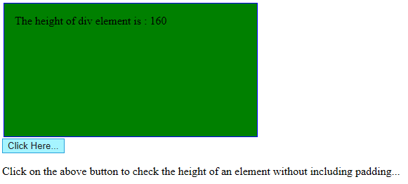jQuery height() Example 6