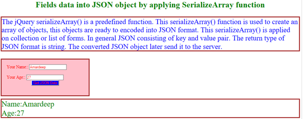 jQuery serializeArray - 1