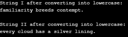 java string to lowercase output 2