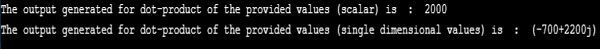 numpy.dot() - 1