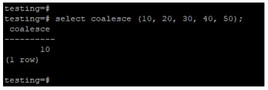 postgreSQL COALESCE 2