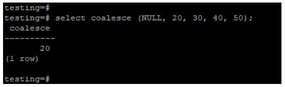 postgreSQL COALESCE 3