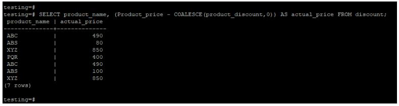 retrieving actual price of product