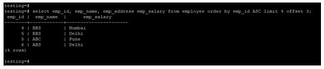emp-salary from employe