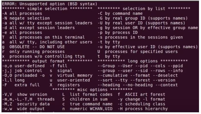 ps command in linux 2