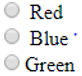 red blue green