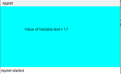 Test Variable Example 2