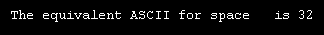 ASCII Value in C Example 3