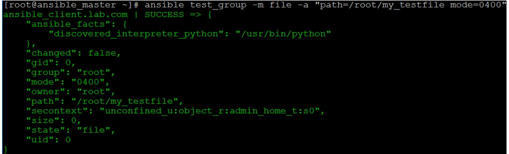 We can also change the mode, owner, and group of the file