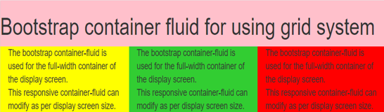 Bootstrap Container Fluid - 2
