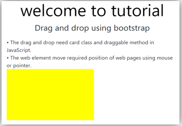 Bootstrap drag and drop output 2