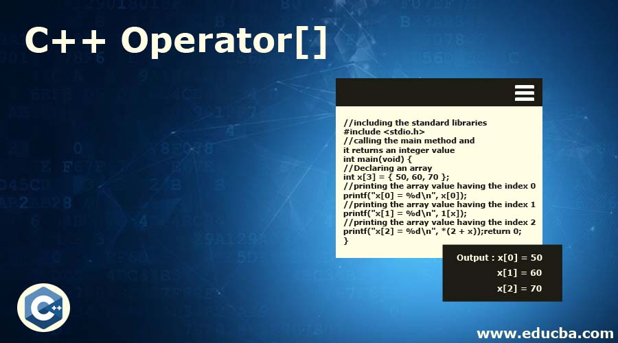 C++ Operator[]