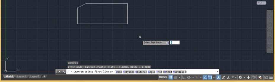 Chamfer in AutoCAD - 11 Chamfer in AutoCAD - 11
