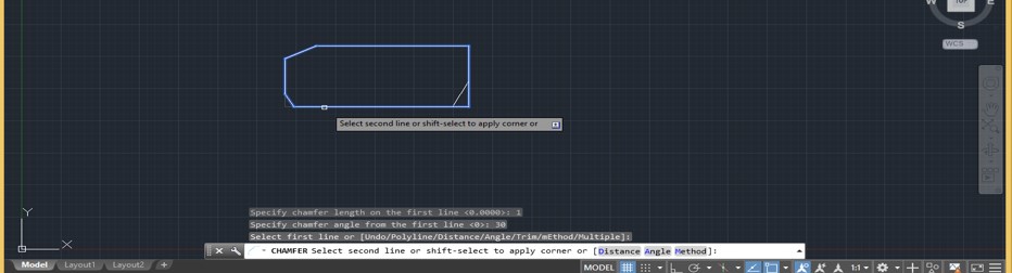 Chamfer in AutoCAD - 21 Chamfer in AutoCAD - 21
