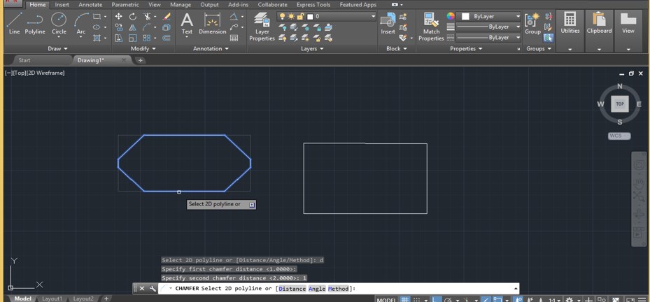 Chamfer in AutoCAD - 28 Chamfer in AutoCAD - 28