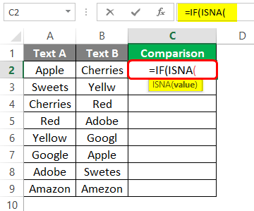 Compare Two Columns in Excel using VLOOKUP 2-1