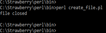 File Handling in Perl Example 1
