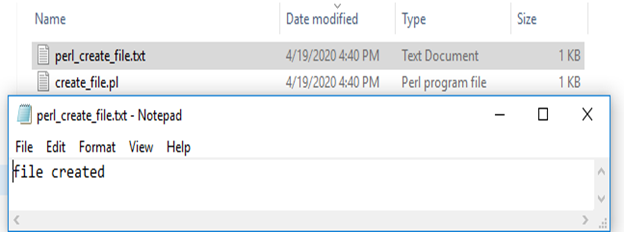 File Handling in Perl Example 2