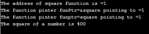 Function Pointer in C++ output 2