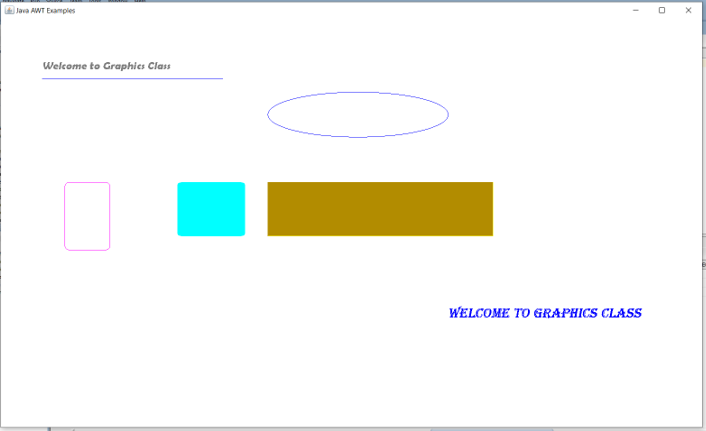Graphics Class in Java output 2