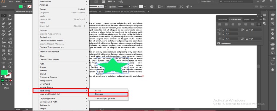 ‘Release’ option