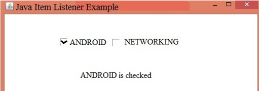 Java ItemListener-1.2
