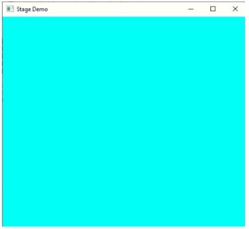 JavaFX Stage 1