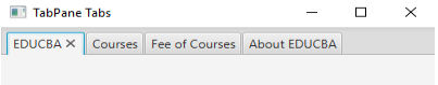 JavaFX TabPane Example 1