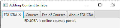 Courses Portal Example 2