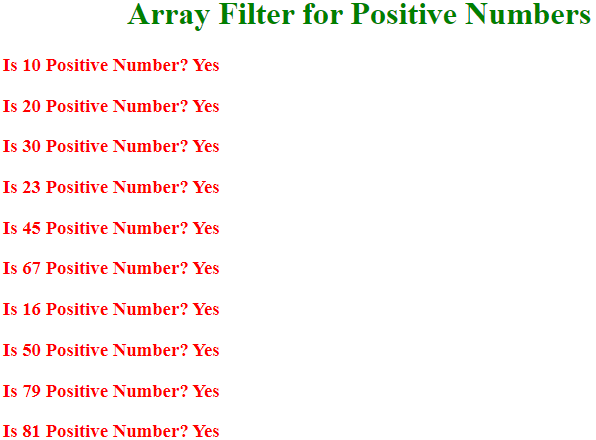 JavaScript Array Filter - 2