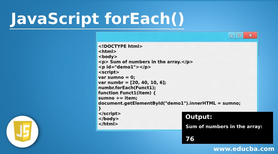 JavaScript forEach()