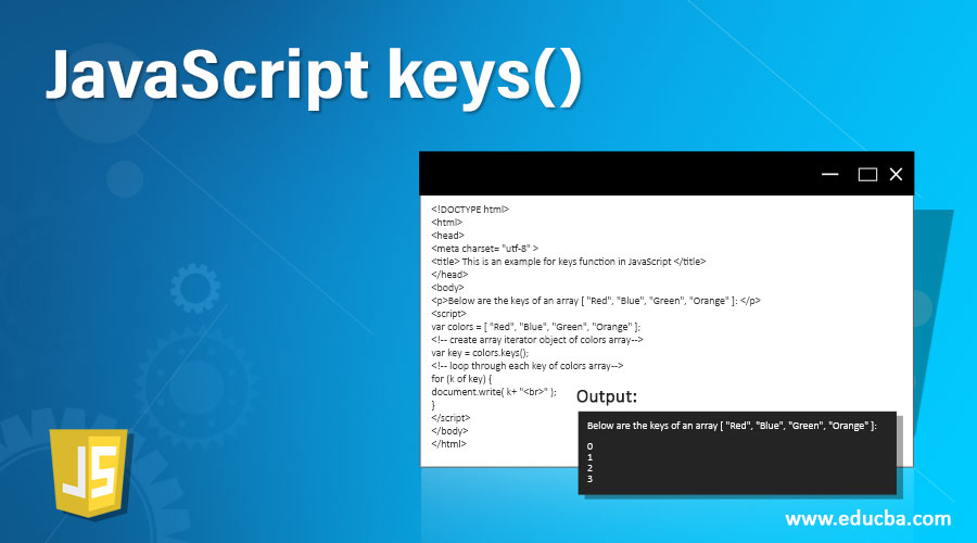 JavaScript keys()