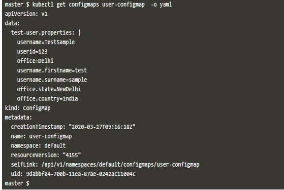 KUBERNETES CONFIG output 4