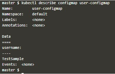 KUBERNETES CONFIGMAP output 7