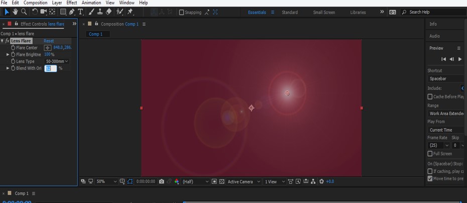 blend the lens effect blend the lens effect